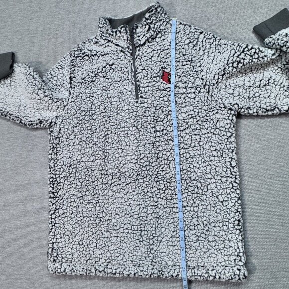 North & Acrux Womens Gray Cardinal Sherpa 1/4 Zip Pullover Jacket Long Sleeve XL - Picture 10 of 12